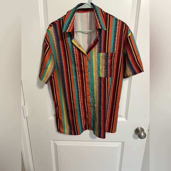 Colorful Striped Two-Piece Set - Picture 4 of 8